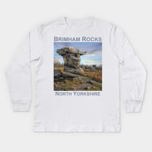 Brimham Rocks in Autumn, North Yorkshire gift Kids Long Sleeve T-Shirt